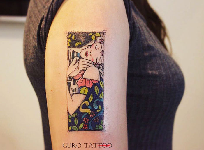Татуировки, вдохновлённые творчеством Густава Климта