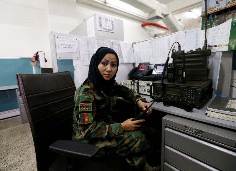 Женщины на обучении в военной академии Кабула