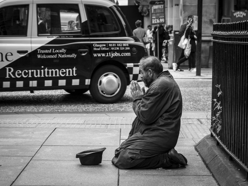 Бездомные на улицах Глазго