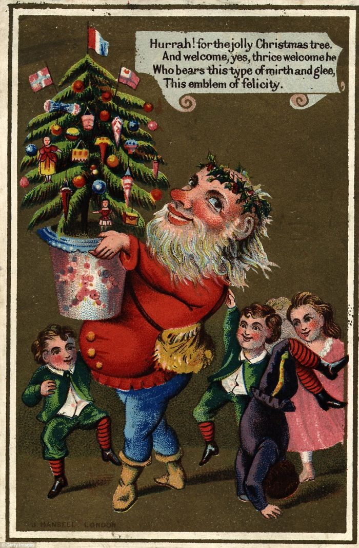 Странные и жуткие рождественские открытки из Викторианской эпохи