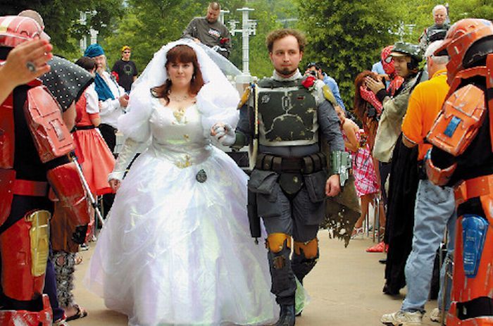 Необычные свадьбы и свадебные наряды