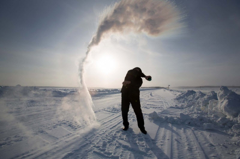 10 леденящих фотографий Якутии в обычный зимний день