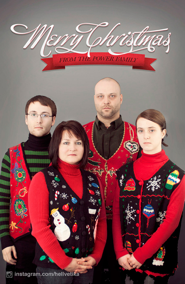 Веселенькая семейка ежегодно делает потрясные рождественские фото