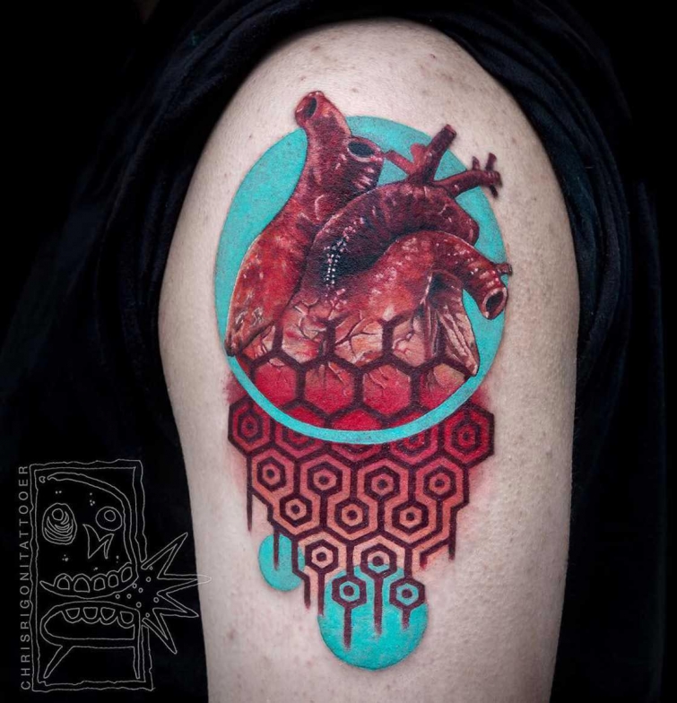 Ультраяркие татуировки от австралийского художника