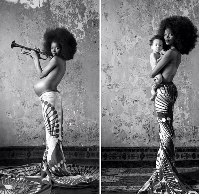 Прекрасные фото во время беременности и после нее