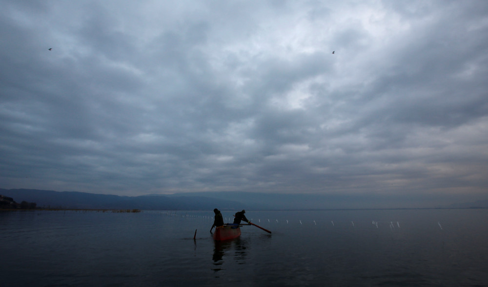 Зимняя рыбалка в Македонии