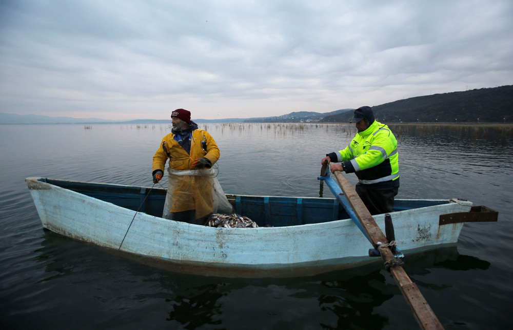 Зимняя рыбалка в Македонии