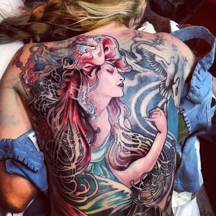 Татуировки, вдохновлённые творчеством известных художников