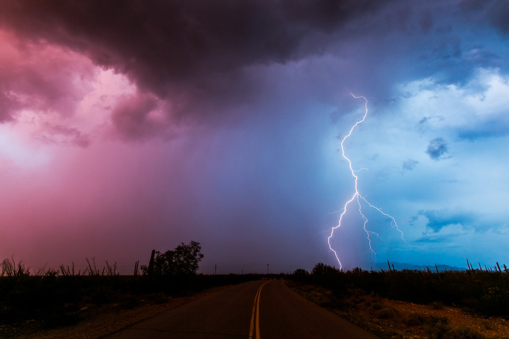 Красота непогоды: бури над Аризоной