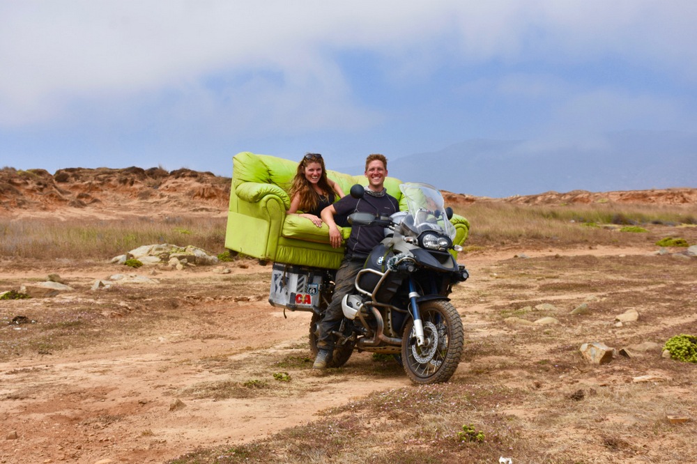 Молодожены провели семь месяцев путешествуя на мотоцикле