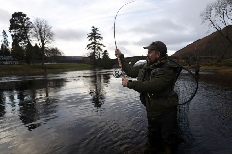 Открытие сезона ловли лосося в Шотландии