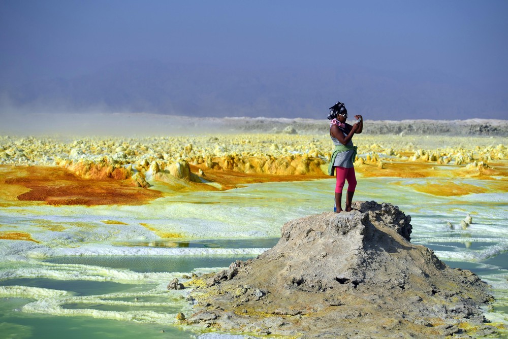 Добыча соли в Эфиопии