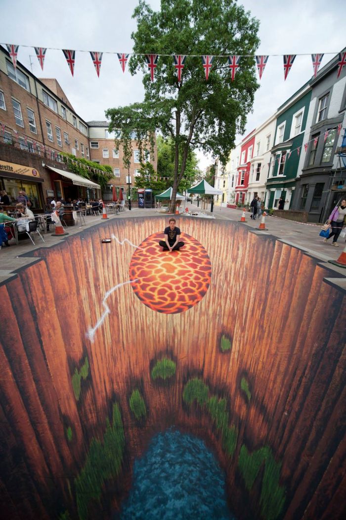 Потрясающие 3D-рисунки от уличных художников