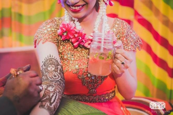 Свадебные татуировки индийских девушек