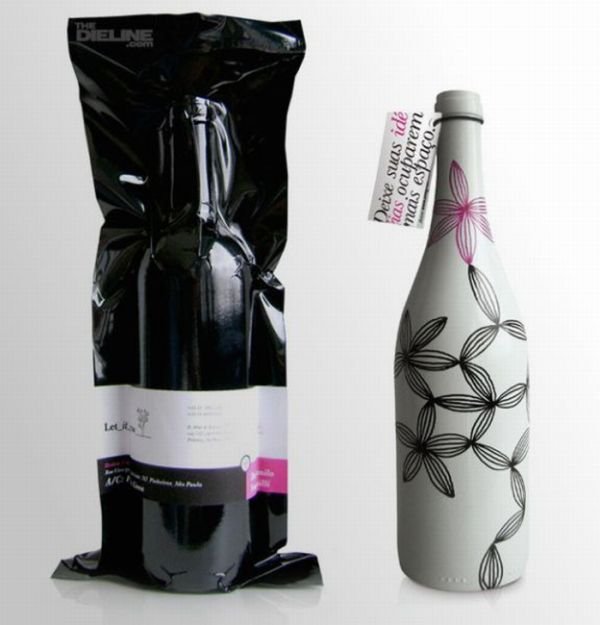 Креативные бутылки вина и этикетки