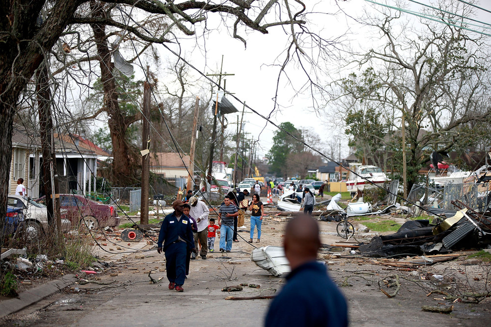 Последствия торнадо в Новом Орлеане