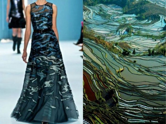 Потрясающие платья, дизайн которых навеян красотой природы