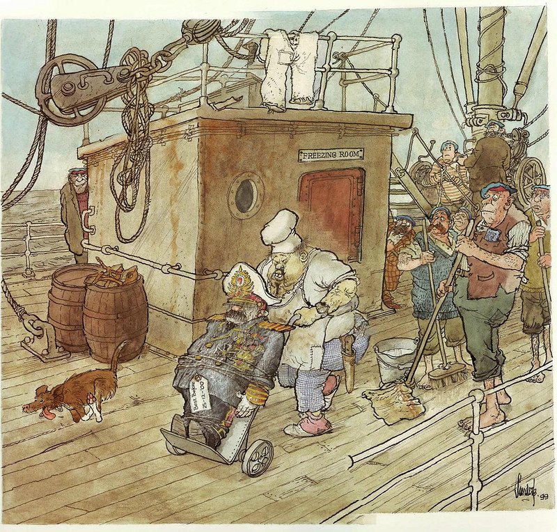 Душевные карикатуры о жизни моряков