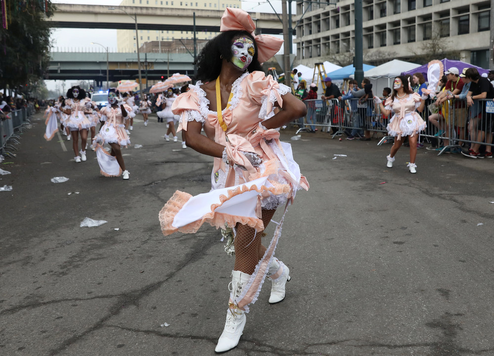 Ежегодной карнавал Марди Гра в Новом Орлеане