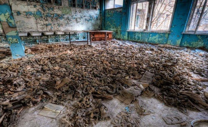 Несколько фотографий Чернобыльской АЭС, от которых становится не по себе