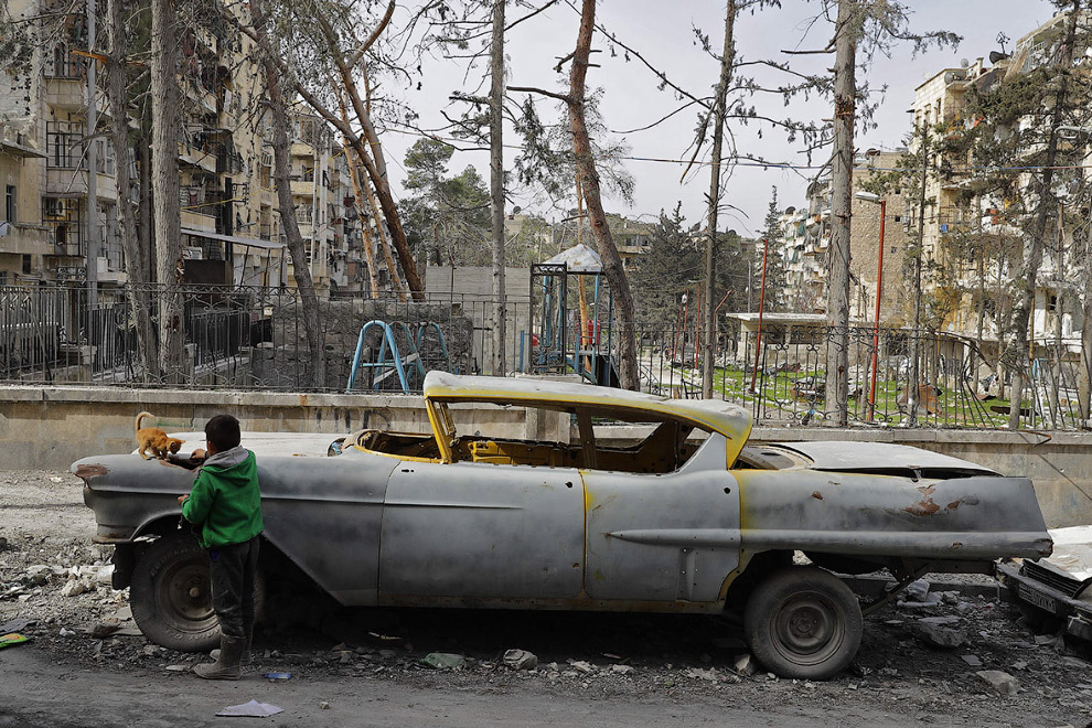Винтажная коллекция авто похоронена под обломками Алеппо