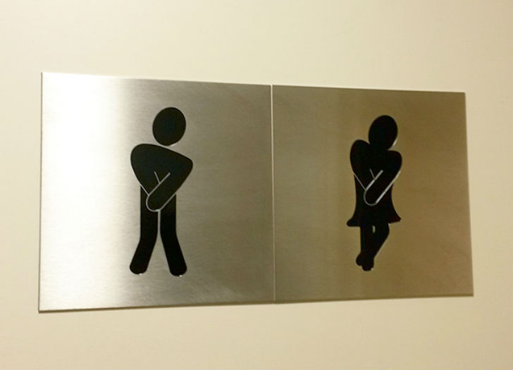 Самые необычные и креативные туалетные знаки