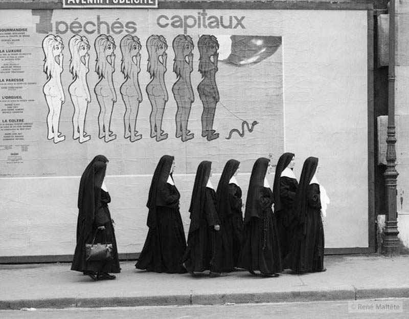 Юмористические фотографии 1950-х годов от Рене Мальтета