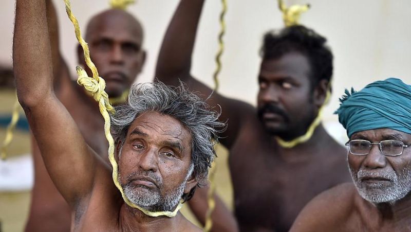 Индийские фермеры бреют голову на половину, едят крыс и хвастаются черепами самоубийц