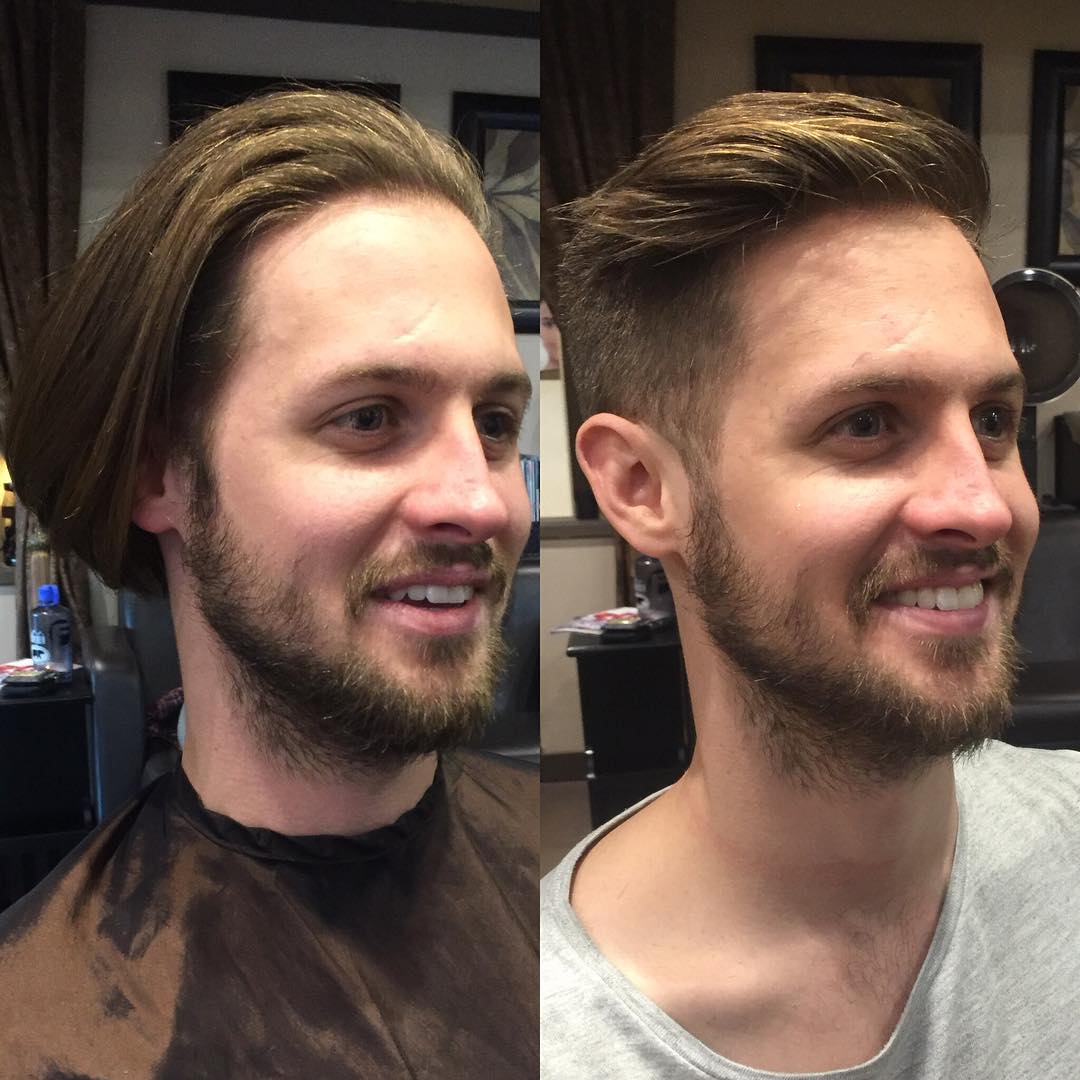 Фото мужских бровей до и после фото