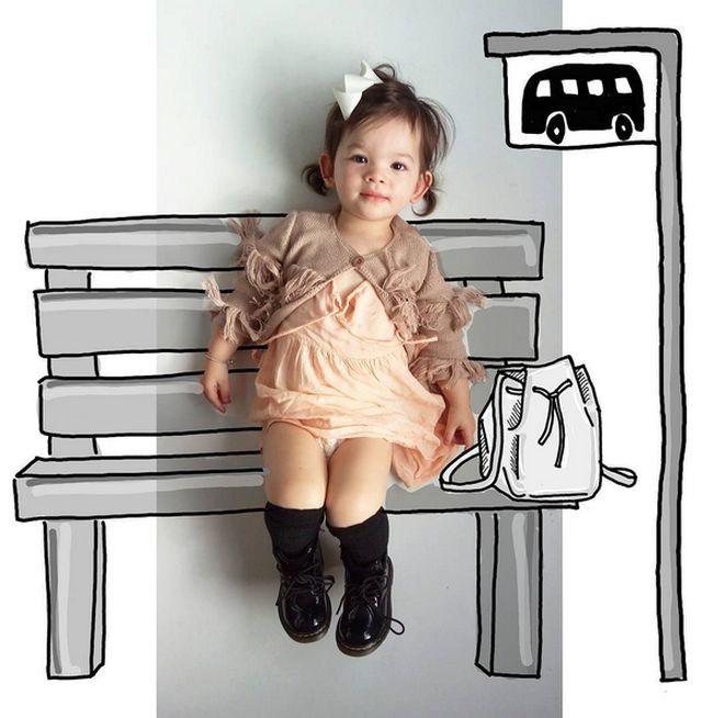 Иллюстратор придумывает креативные фотоистории для своей дочери