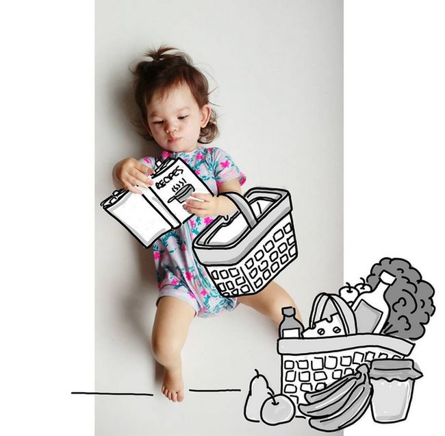 Иллюстратор придумывает креативные фотоистории для своей дочери