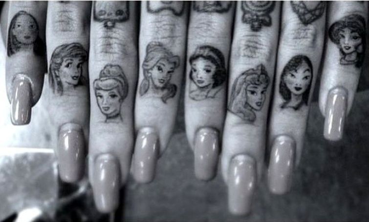 Сказочные татуировки с диснеевскими принцессами