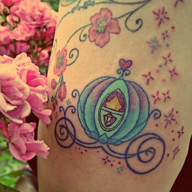 Сказочные татуировки с диснеевскими принцессами