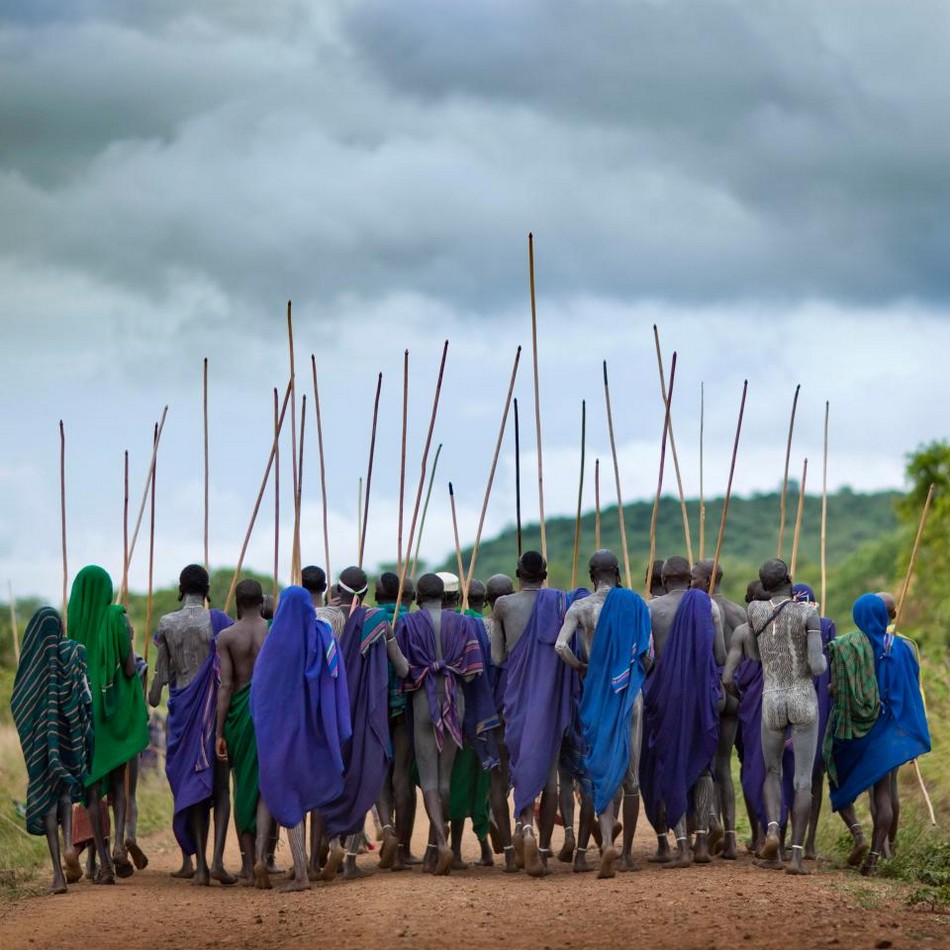 Жестокие бои на палках в Эфиопии