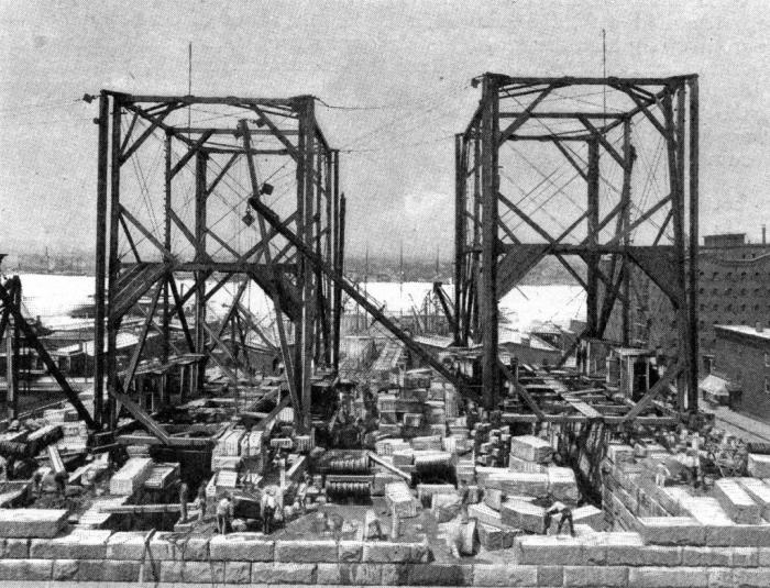Постройка Вильямсбургского моста