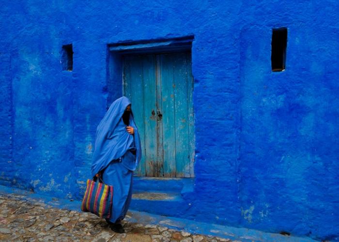 Синий городок Шефшауен в Марокко