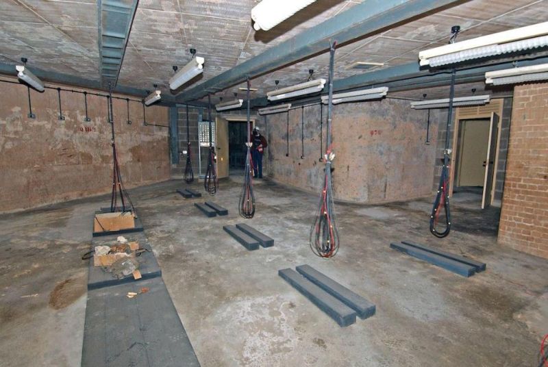 Подземный бункер времени холодной войны, способный вместить 4000 человек