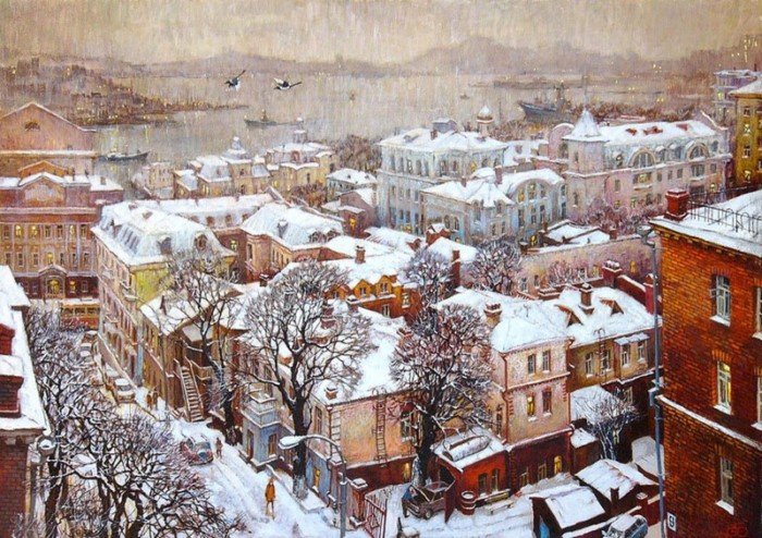 Владивосток в картинах Евгения и Оксаны Осиповых