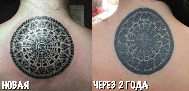 Как со временем меняются татуировки
