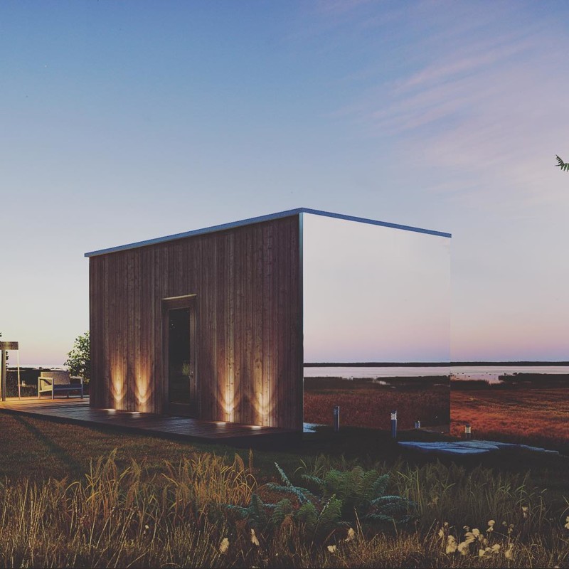 Стеклянный дом из Эстонии, который можно установить за 8 часов