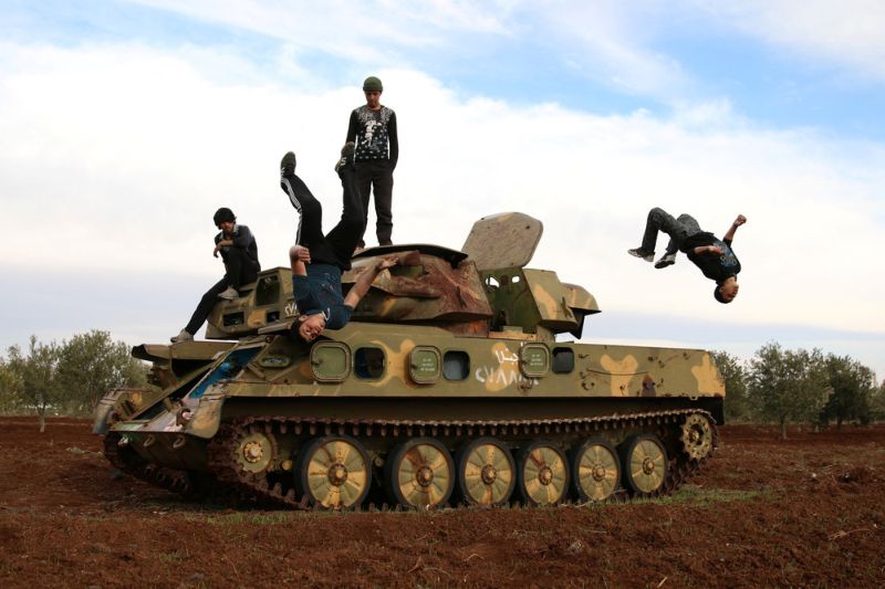 Паркур в охваченной войной Сирии