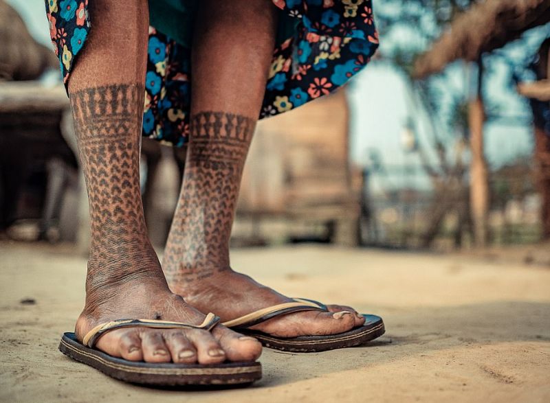 Татуировки на телах непальских девушек защищали их от сексуального рабства