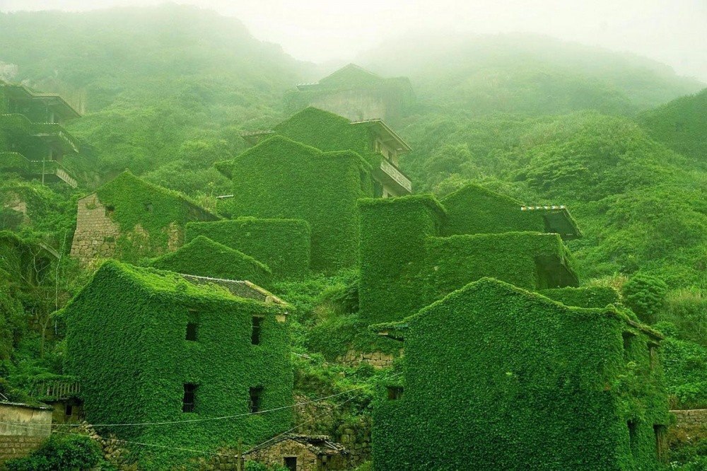 Заброшенная деревня в китайском архипелаге Шенгси