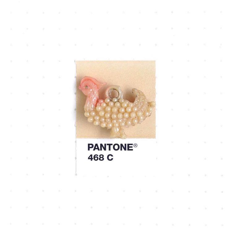 Повседневные предметы с образцами палитры цветов Pantone