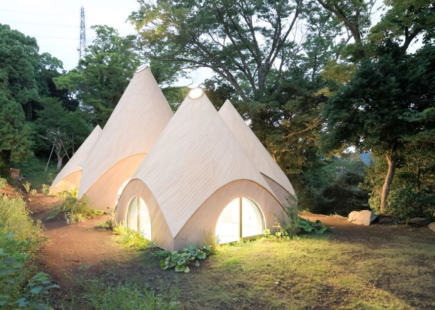 Уютный лесной дом для пенсионеров в горах Японии