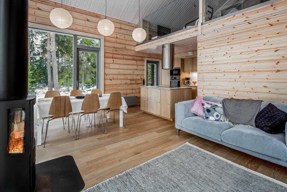 Дом из деревянных брёвен в Финляндии