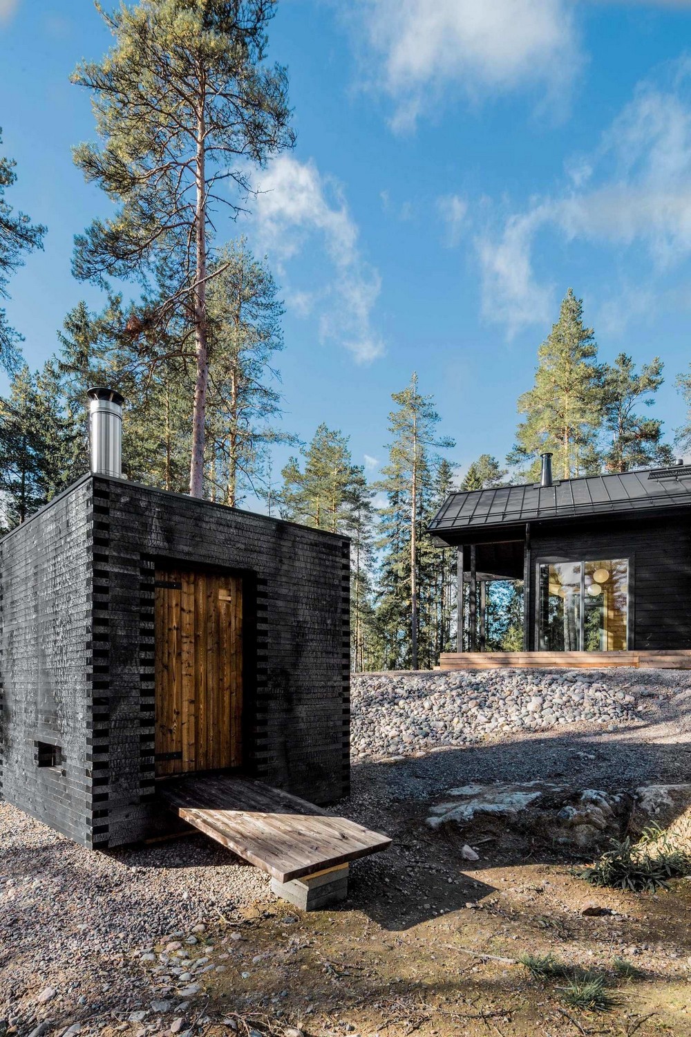 Дом из деревянных брёвен в Финляндии