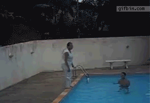 Происшествия у бассейна в гифках