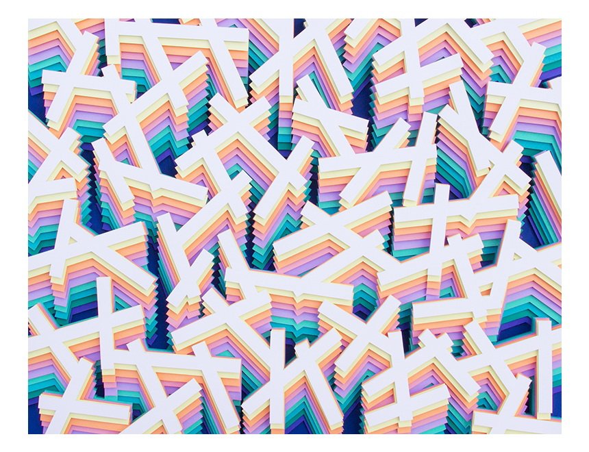 3D узоры из бумаги от художника Мода Вантура