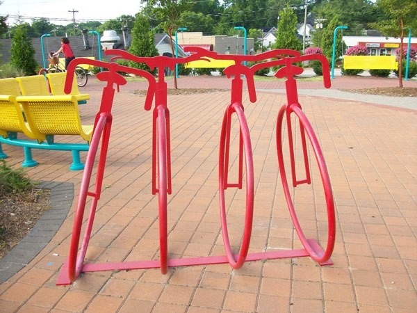 Креативные велосипедные парковки